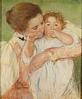 Mary Cassatt Canvas Paintings - Mother and Child, 1897